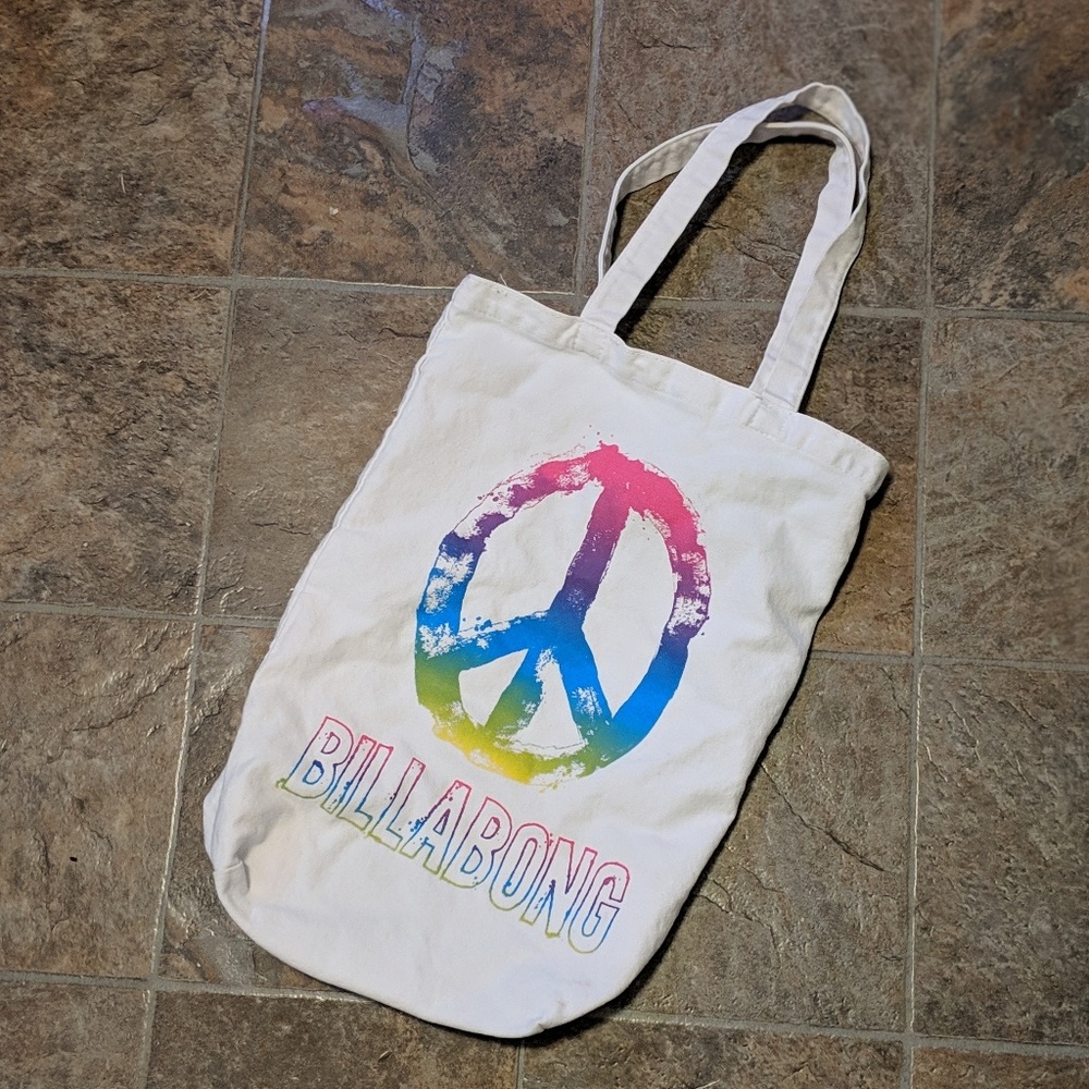 Billabong canvas bag.